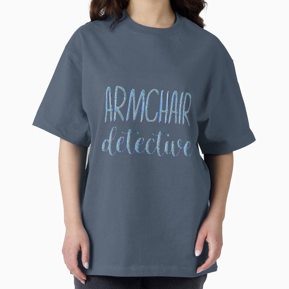 Armchair Detective (Blue stained glass lettering version.) by CristalleLisa