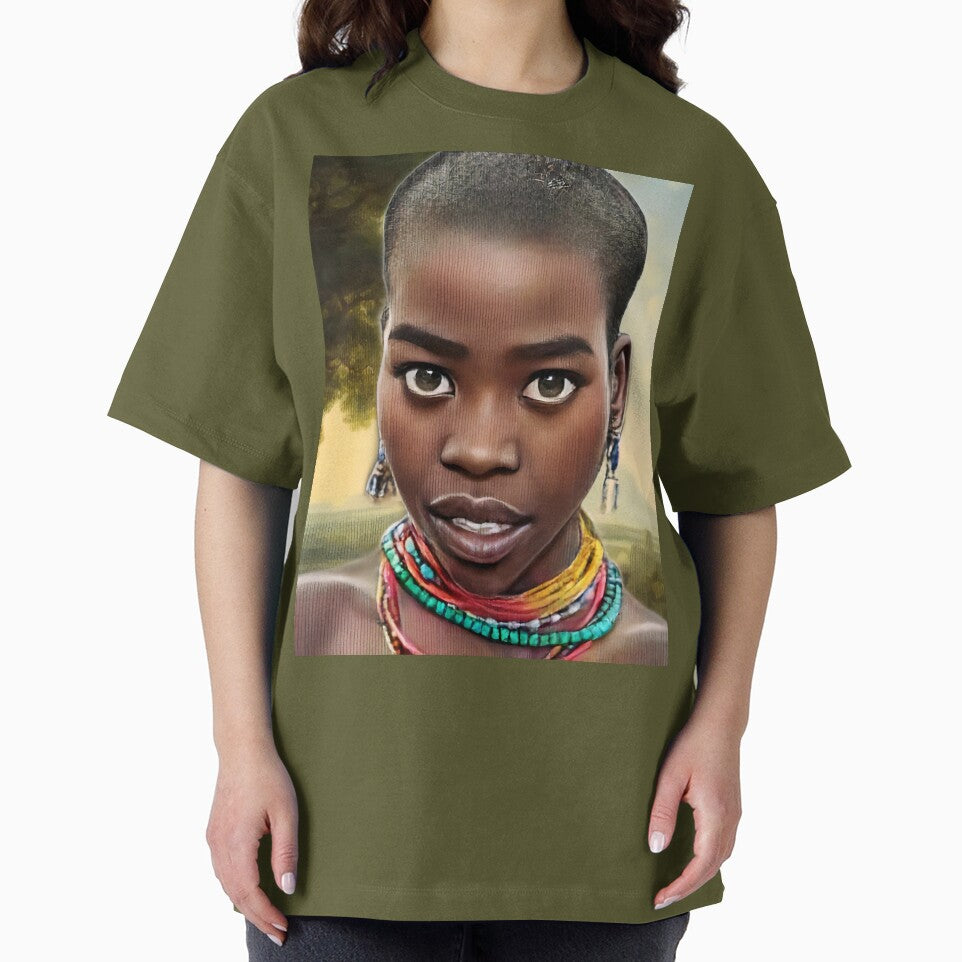 Customized Portrait Painting of African Girl by ReFLEKshnInc