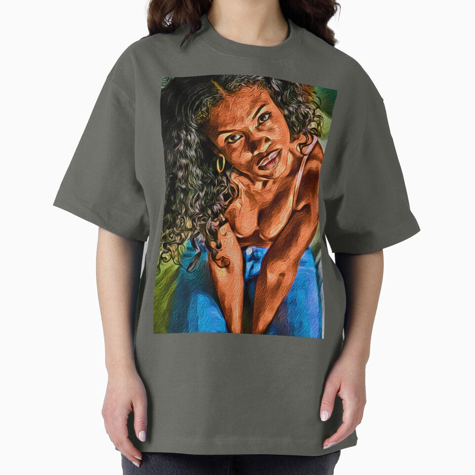 Customized Portrait Painting of African American Girl by ReFLEKshnInc
