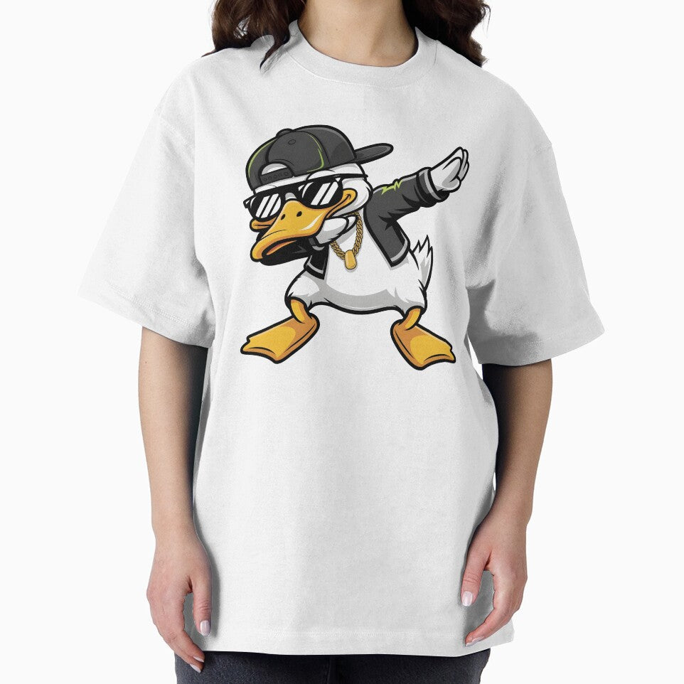 Cool Dabbing Duck Gangsta – Funny Cartoon Streetwear Animal Sticker by Aknarin Thika
