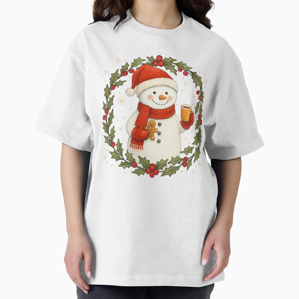 Cute Snowman Hot Cocoa Gingerbread Christmas Winter by varin-studio