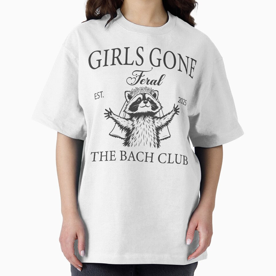 Girls Gone Feral Bachelorette Party Feral Raccoon Bride Bridal Party Gifts The Bach Club by LessIsLoud