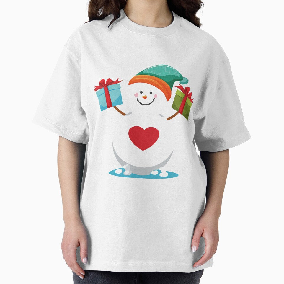 Christmas snowman holding gifts by Right-Fit27