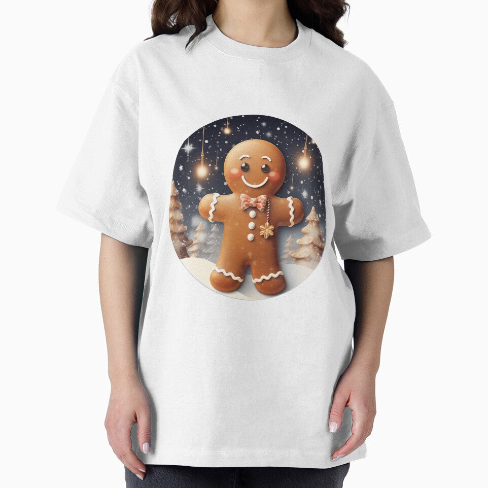 3D Cute The Gingerbread Man Christmas Round Design Holiday Decor by AliceCloset