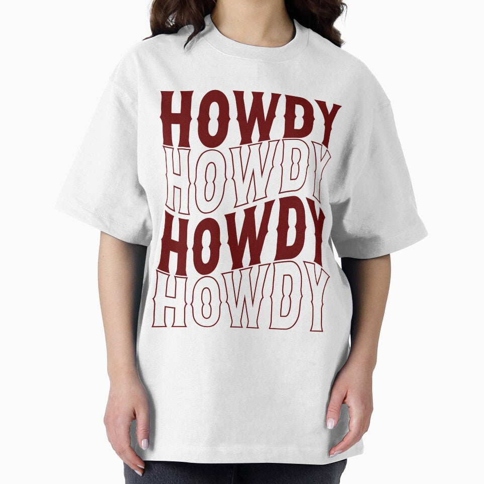 Nashville Bachelorette Party Howdy Dark Red Gift for Bride by mysticblvd