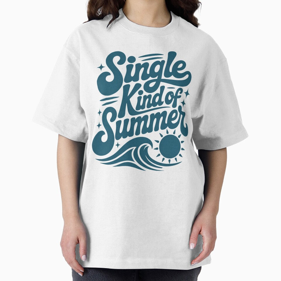 Single Kind of Summer Retro Design, Funny Single Girl Era, Beach Vibes, Hot Girl Summer by thesplitshop