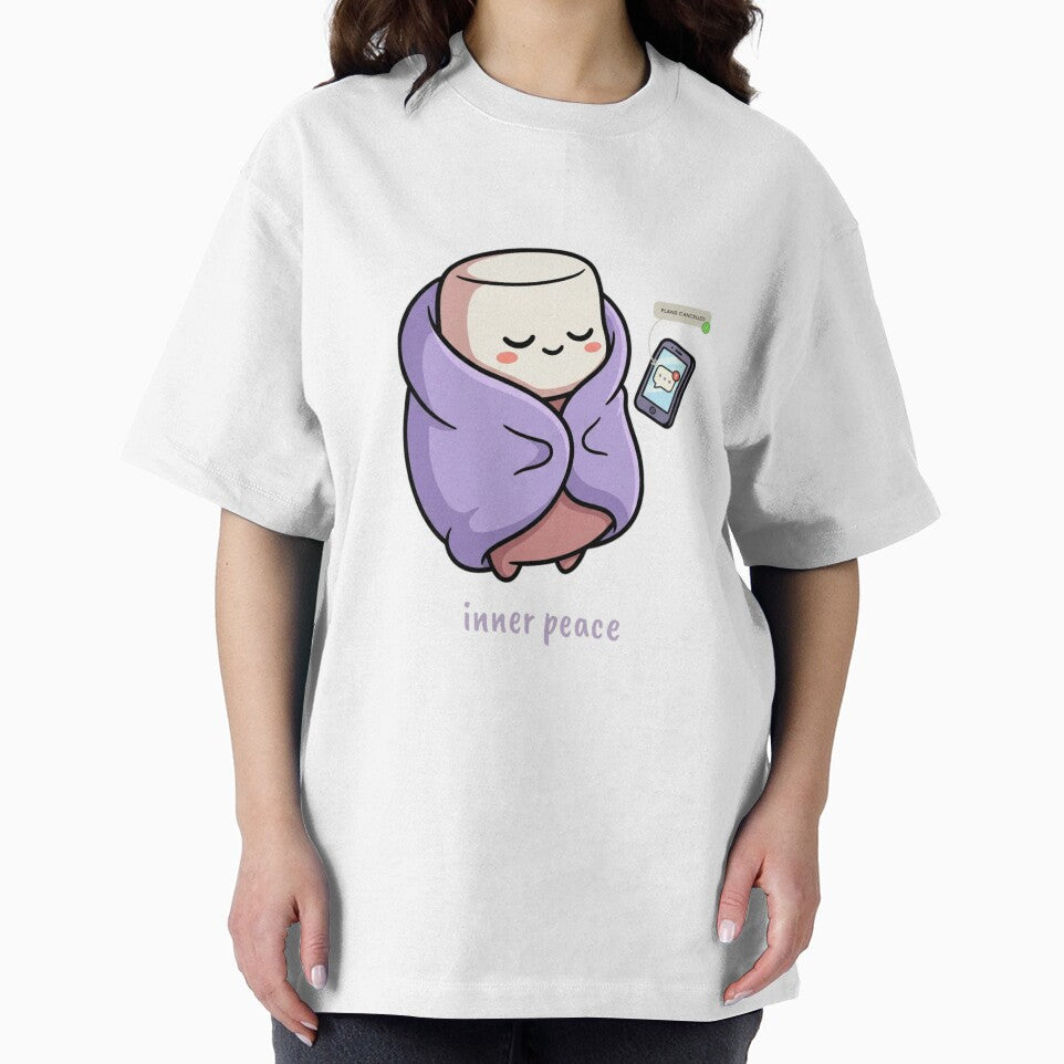 Inner Peace Plans Cancelled Funny Introvert Blanket T-Shirt by how-is-design