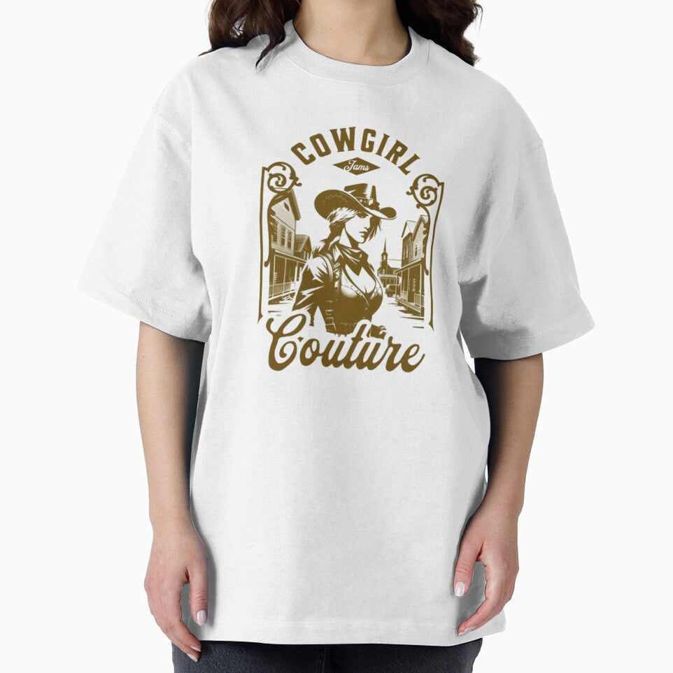 Retro Cowgirl Couture Graphic Design by vibewear5