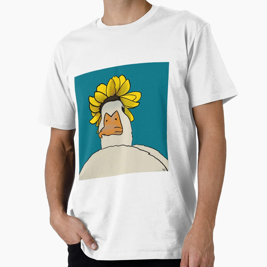 Duck with flower hat by Mabel May