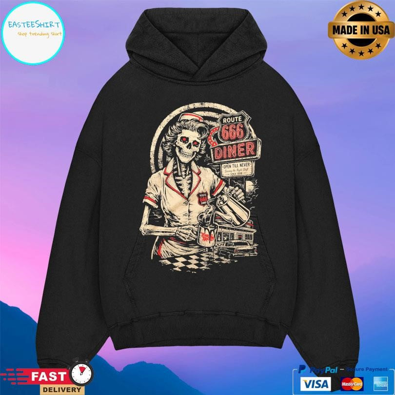 Terrorthreads Route 666 Diner Shirt Unisex