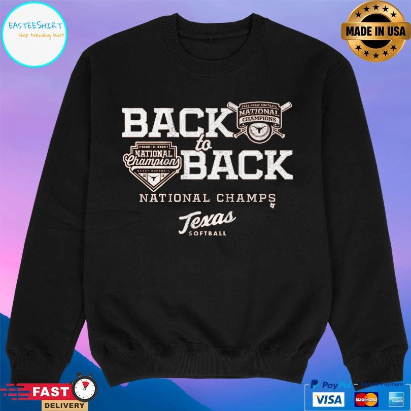 Texas Softball Back To Back National Champions Shirt Unisex