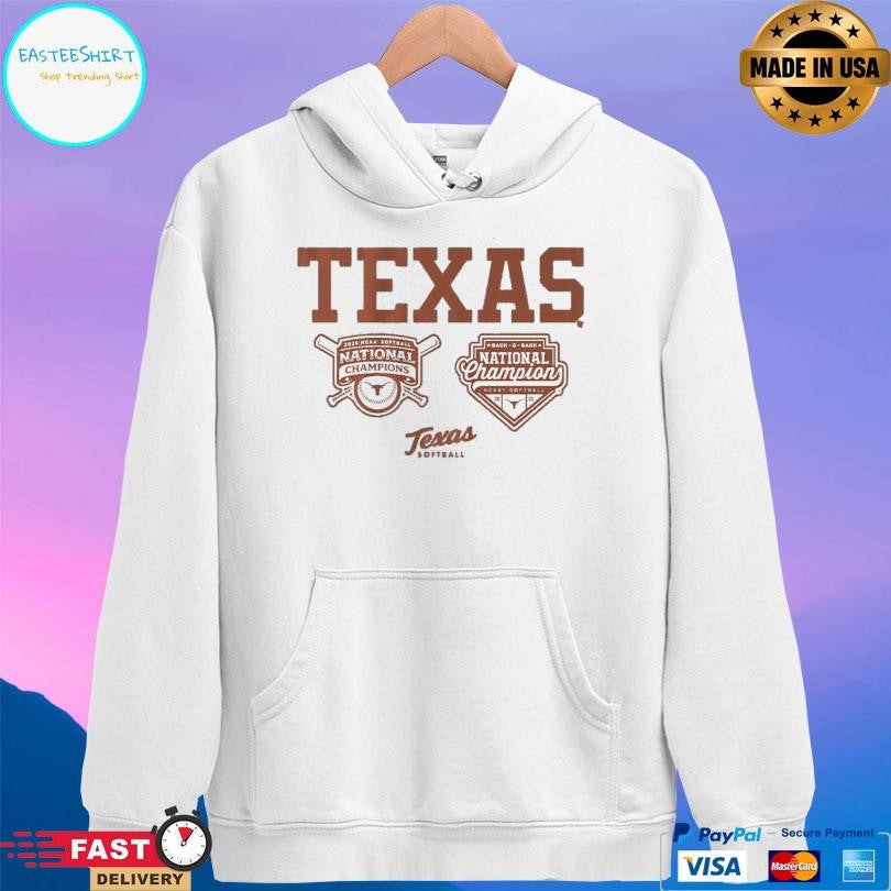 Texas Softball Backtoback Champions Logos Shirt Unisex