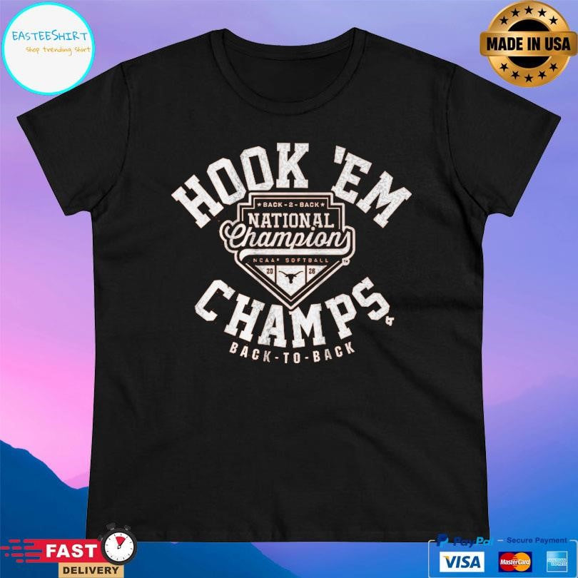 Texas Softball Hook ’em 2026 National Champs Shirt Unisex