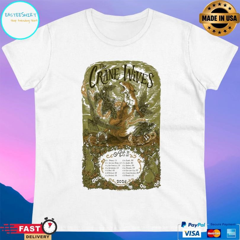 The Crane Wives Tour 2026 Shirt Unisex