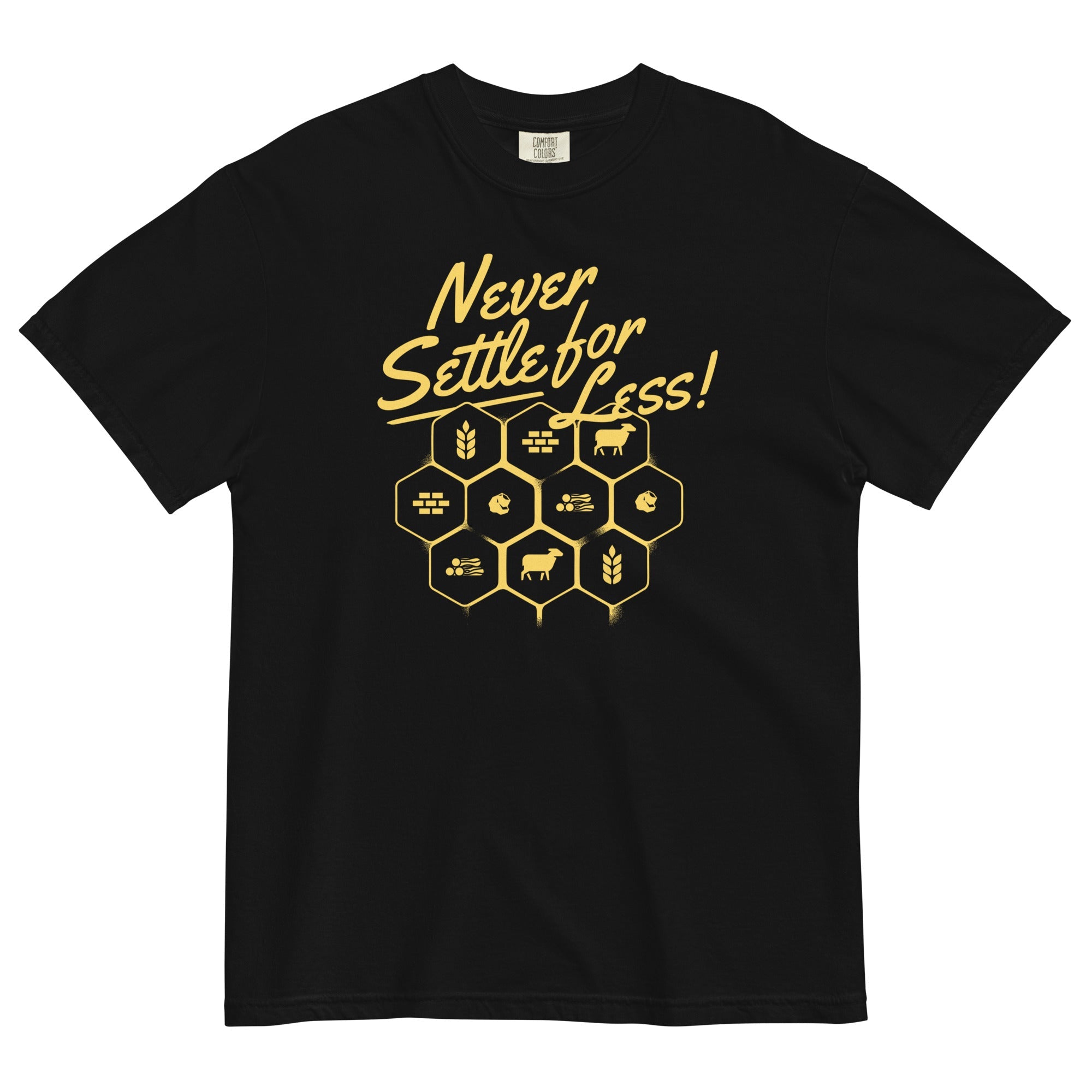Never Settle For Less Men's Relaxed Fit Tee