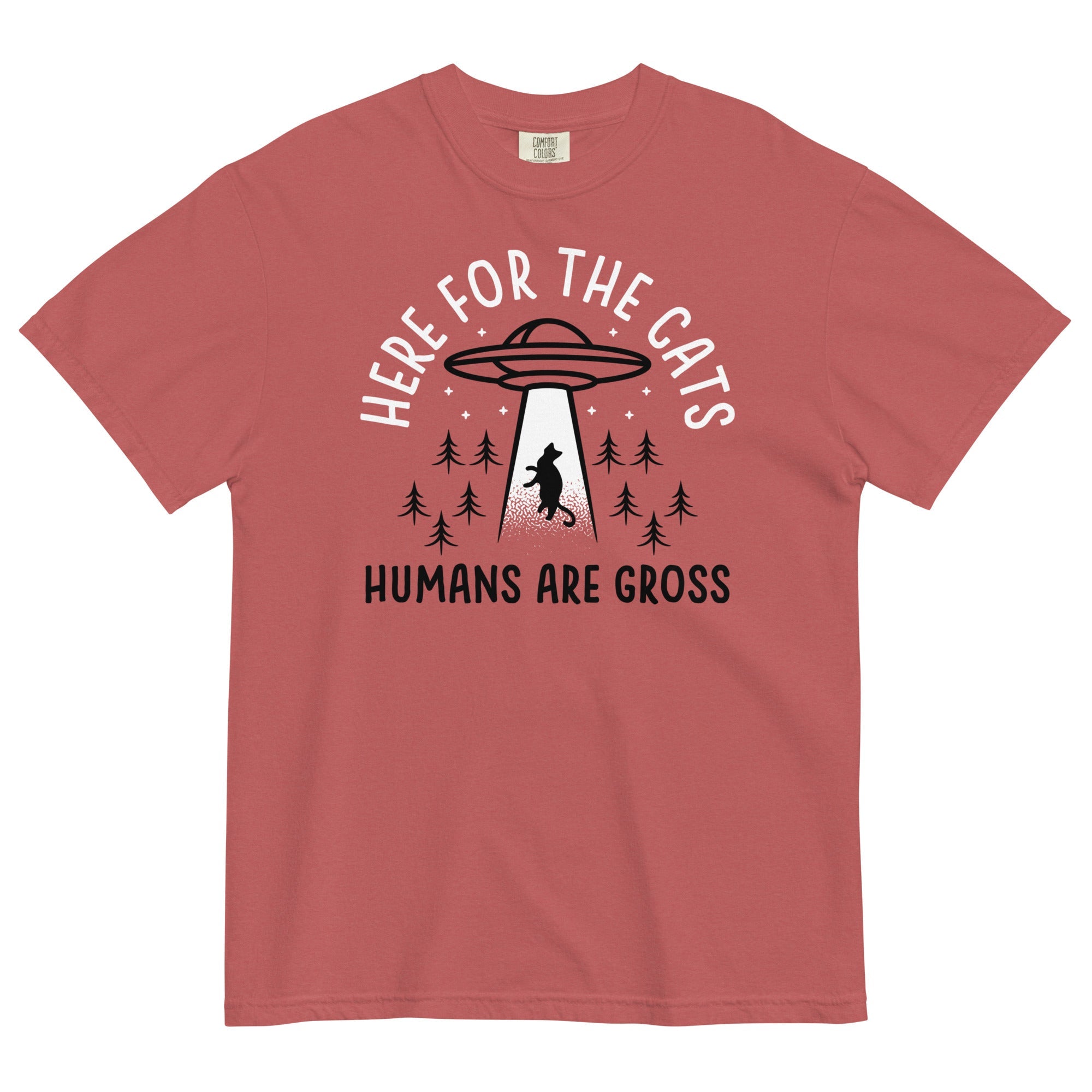 Here For The Cats, Humans Are Gross Men's Relaxed Fit Tee