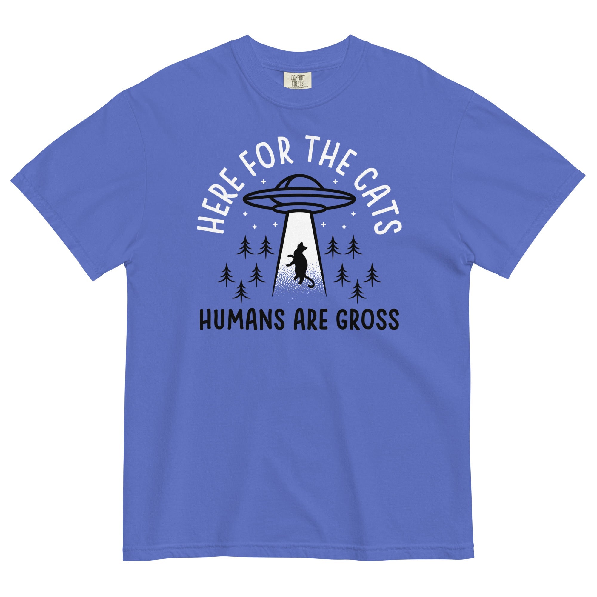 Here For The Cats, Humans Are Gross Men's Relaxed Fit Tee