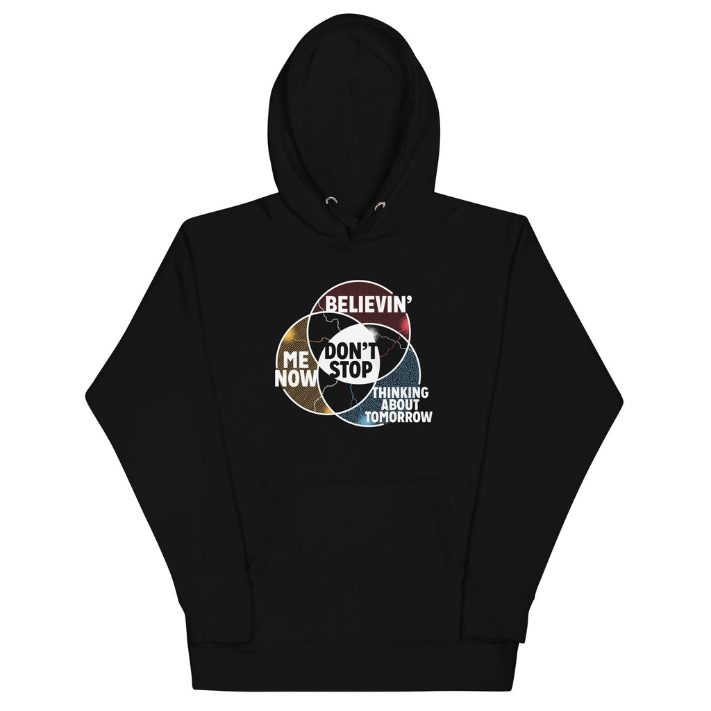 Don't Stop Venn Diagram Unisex Hoodie