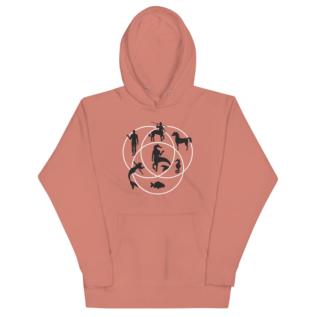 Human Horse Fish Venn Diagram Unisex Hoodie