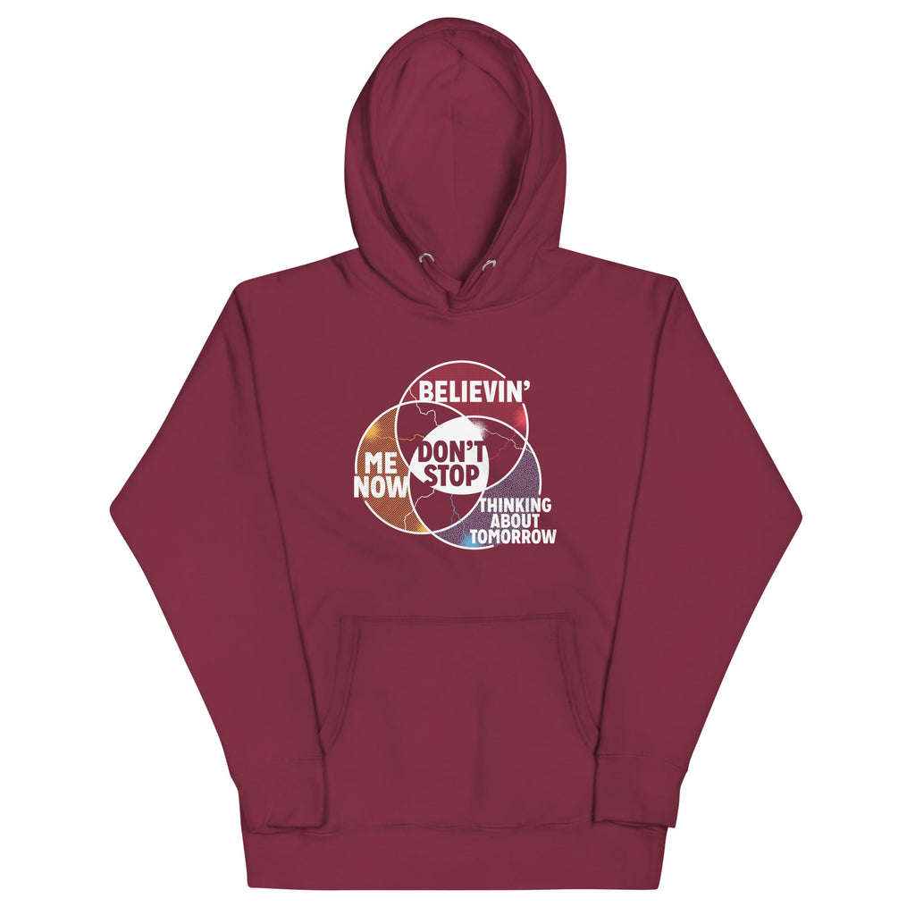 Don't Stop Venn Diagram Unisex Hoodie