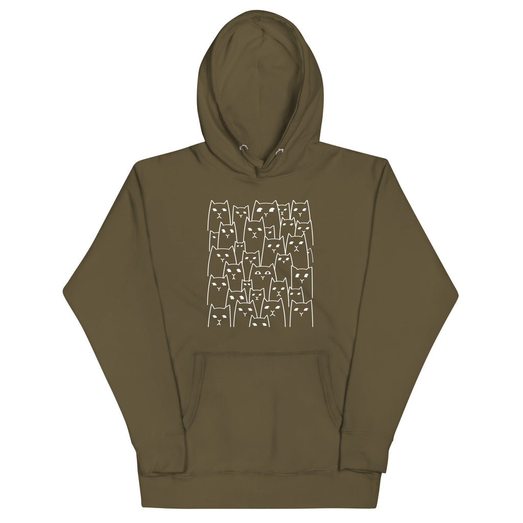 Suspicious Cats Unisex Hoodie