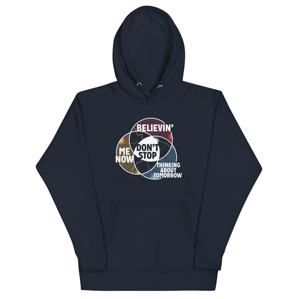 Don't Stop Venn Diagram Unisex Hoodie