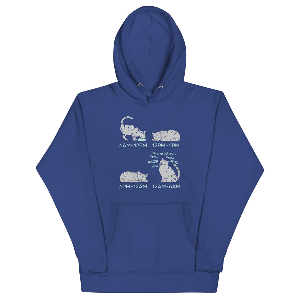 Cat Day Schedule Unisex Hoodie