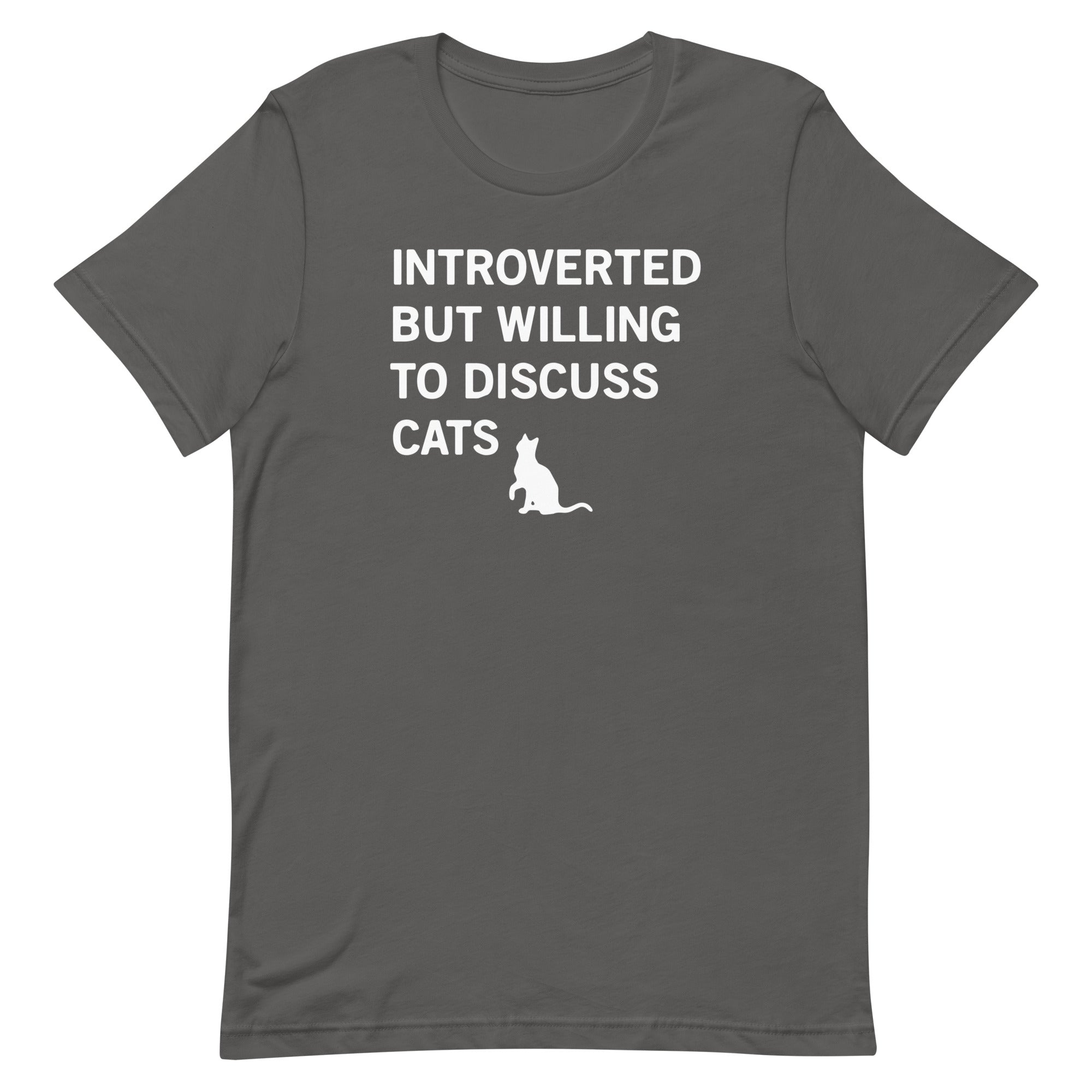 Introverted But Willing To Discuss Cats Men's Signature Tee