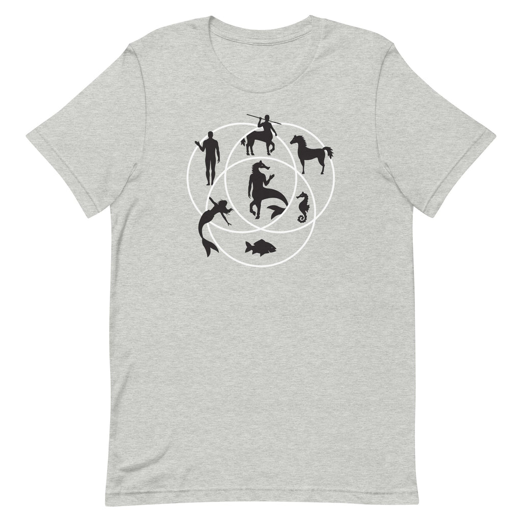 Human Horse Fish Venn Diagram Men's Signature Tee