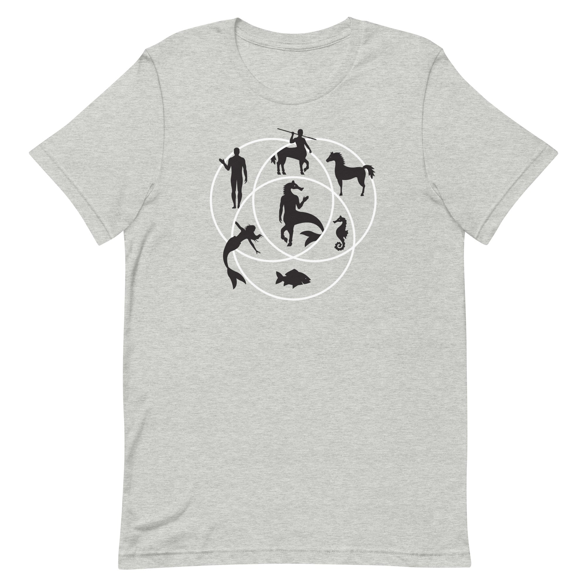 Human Horse Fish Venn Diagram Men's Signature Tee