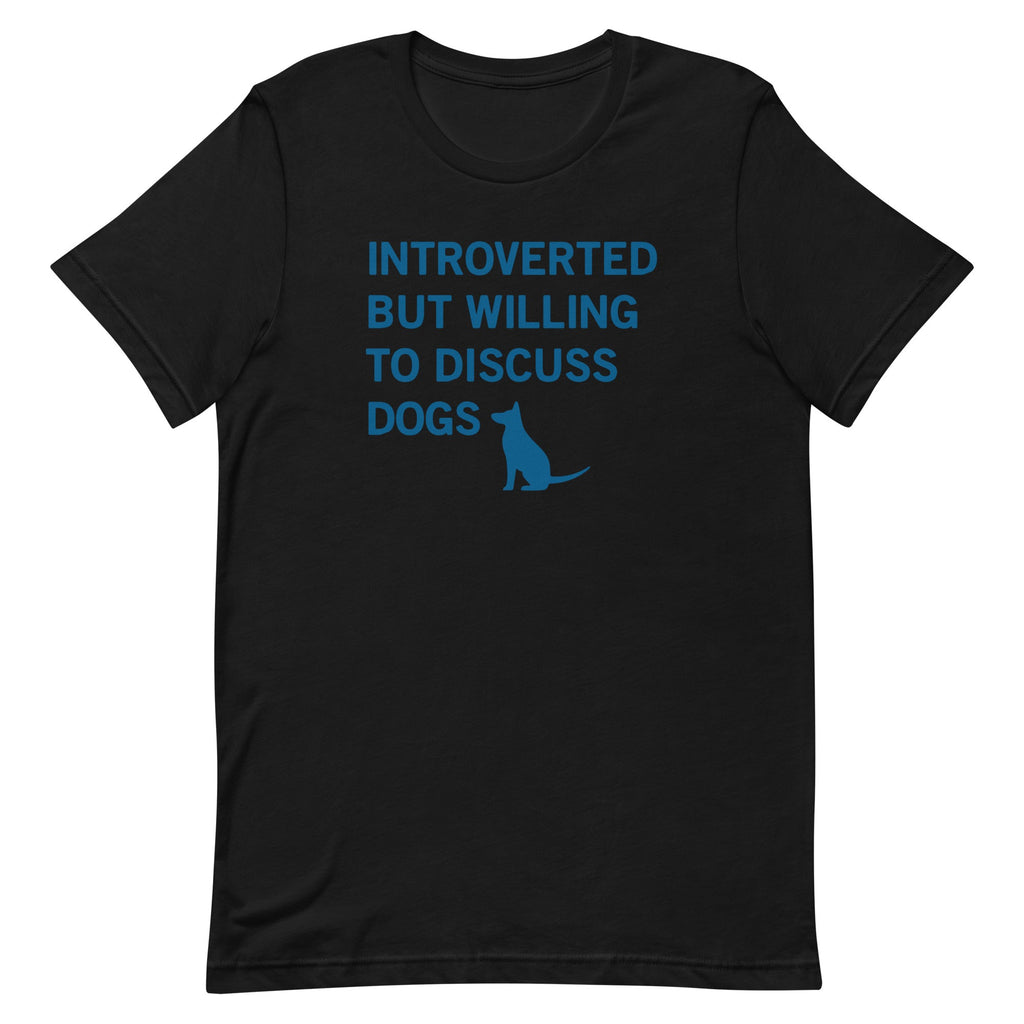 Introverted But Willing To Discuss Dogs Men's Signature Tee