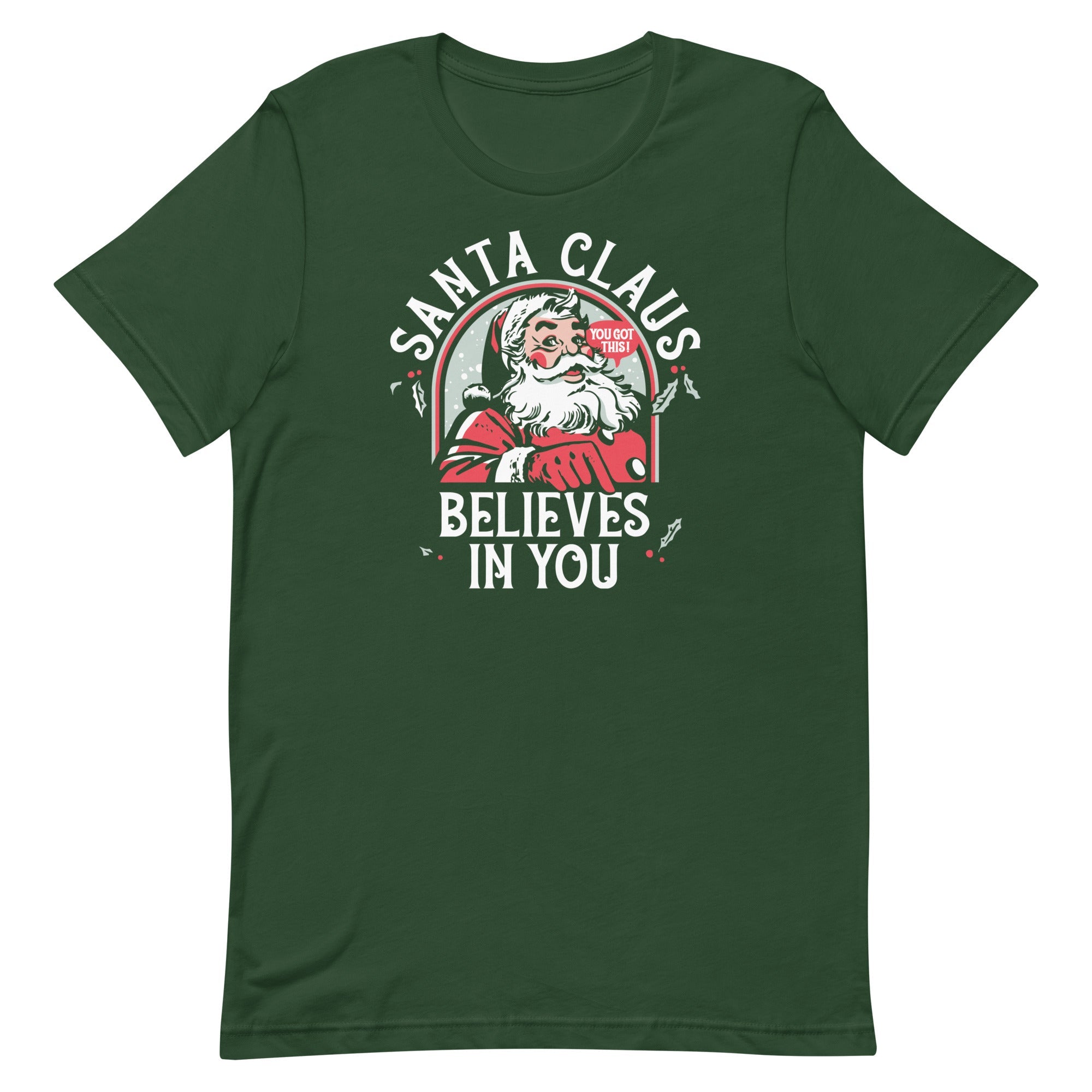 Santa Claus Believes In You Men's Signature Tee
