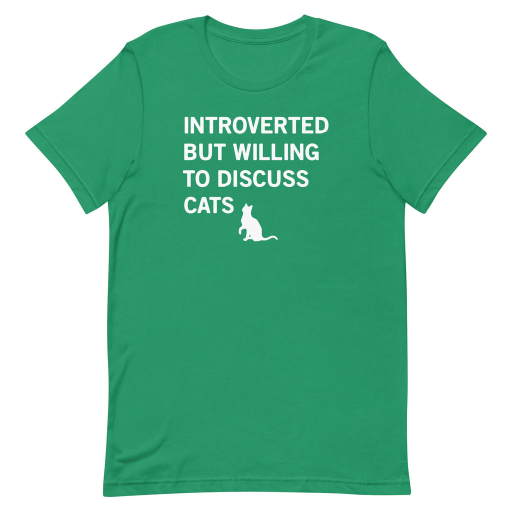 Introverted But Willing To Discuss Cats Men's Signature Tee