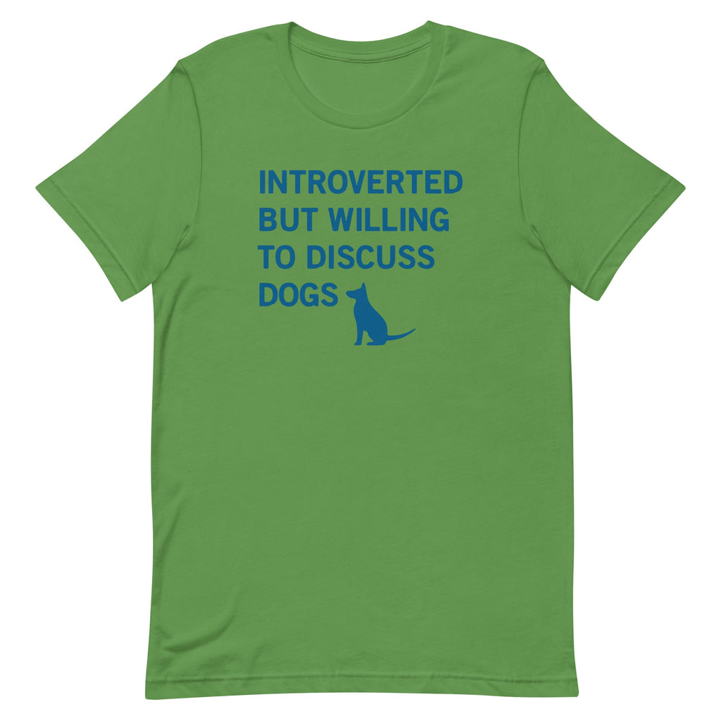 Introverted But Willing To Discuss Dogs Men's Signature Tee
