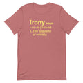 Irony Definition Men's Signature Tee