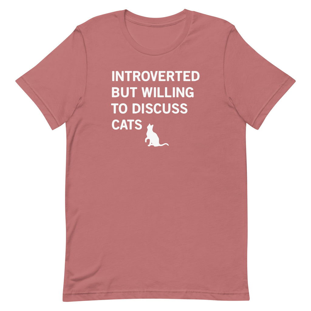 Introverted But Willing To Discuss Cats Men's Signature Tee