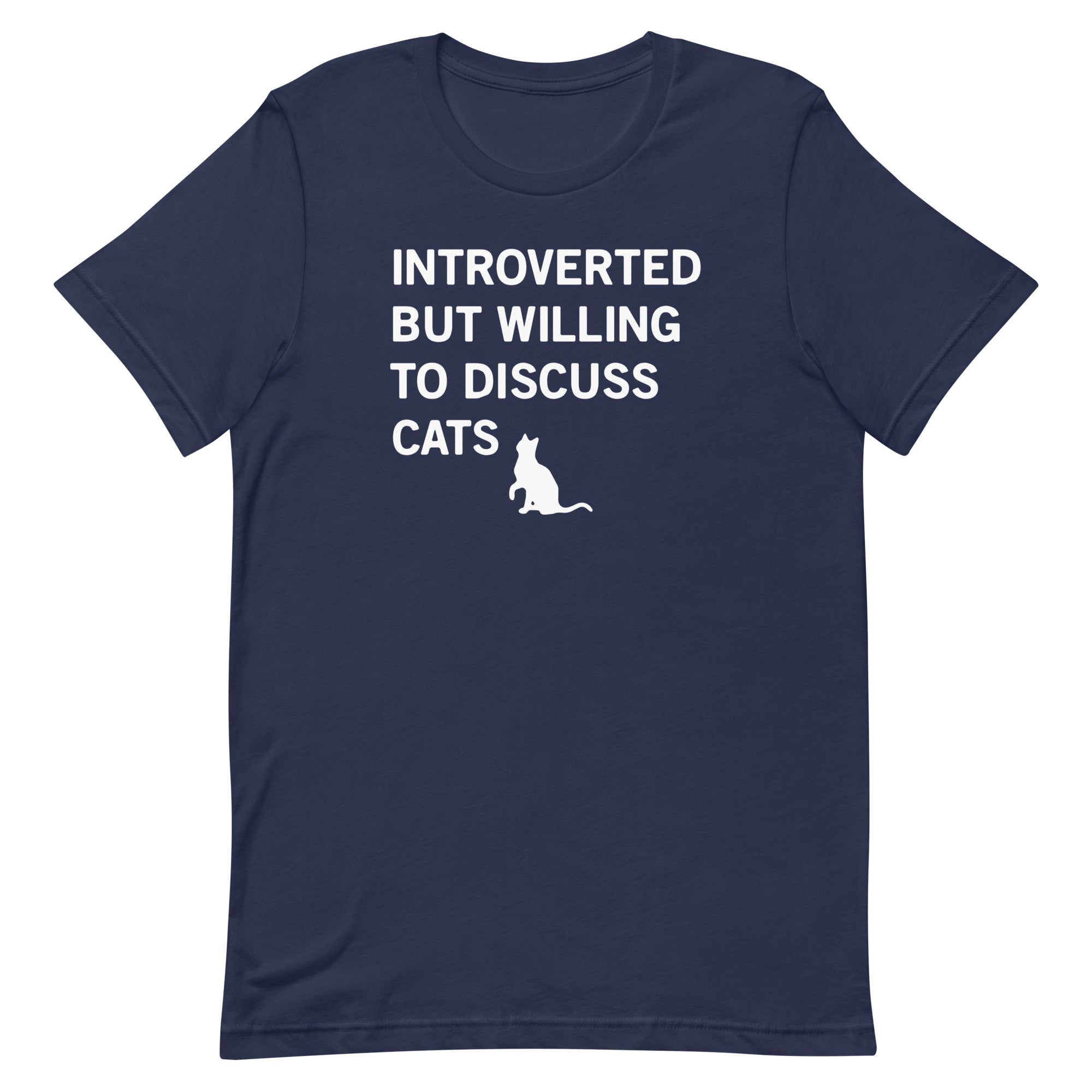 Introverted But Willing To Discuss Cats Men's Signature Tee