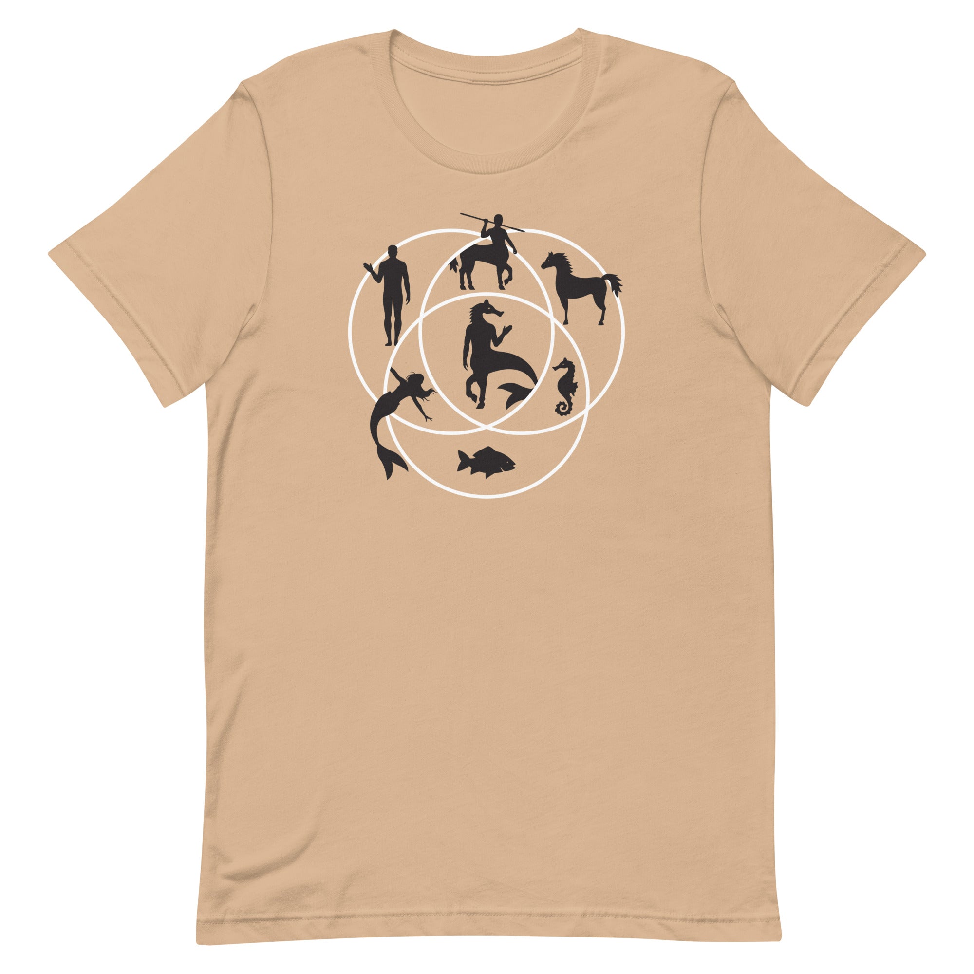 Human Horse Fish Venn Diagram Men's Signature Tee
