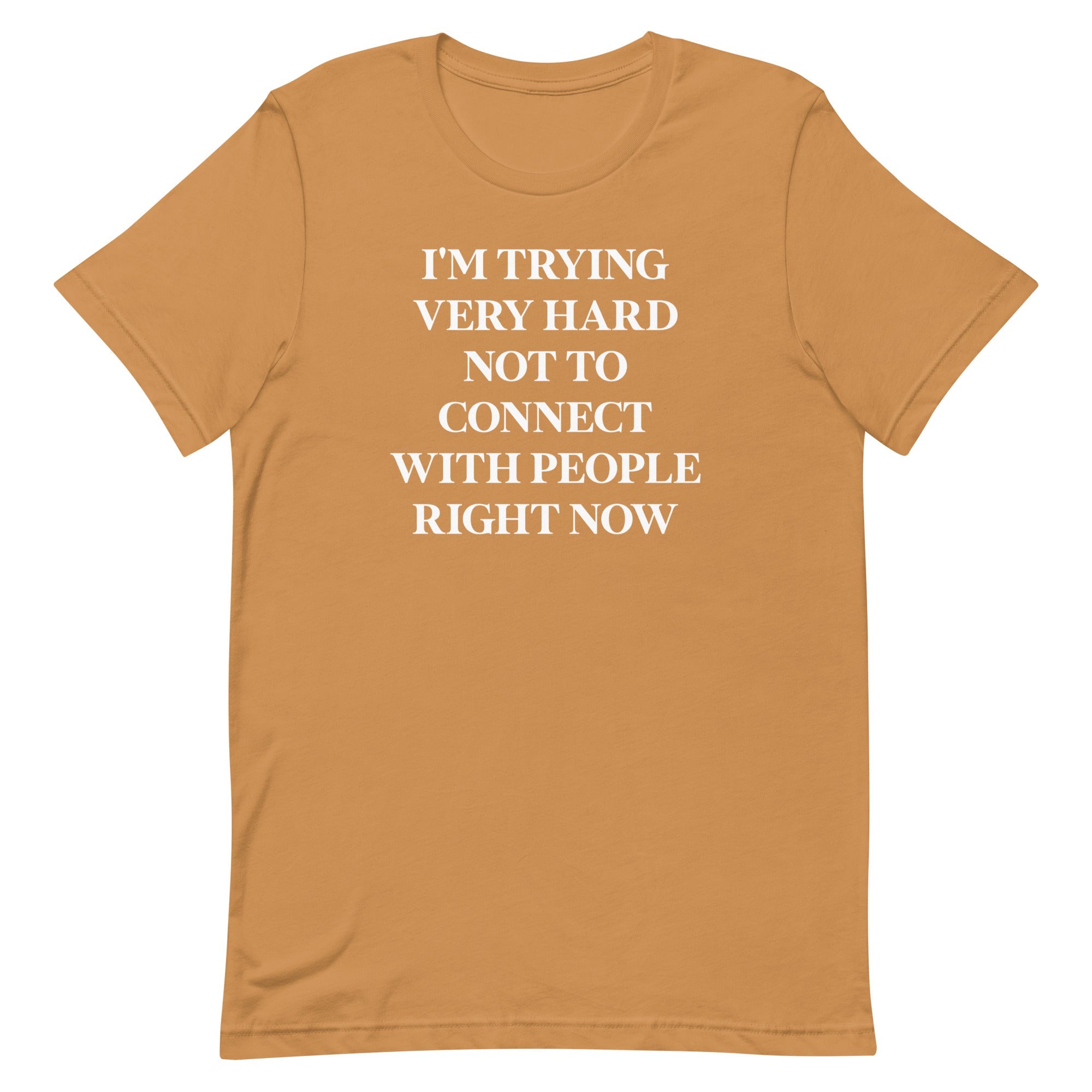 Trying Very Hard Not To Connect Men's Signature Tee