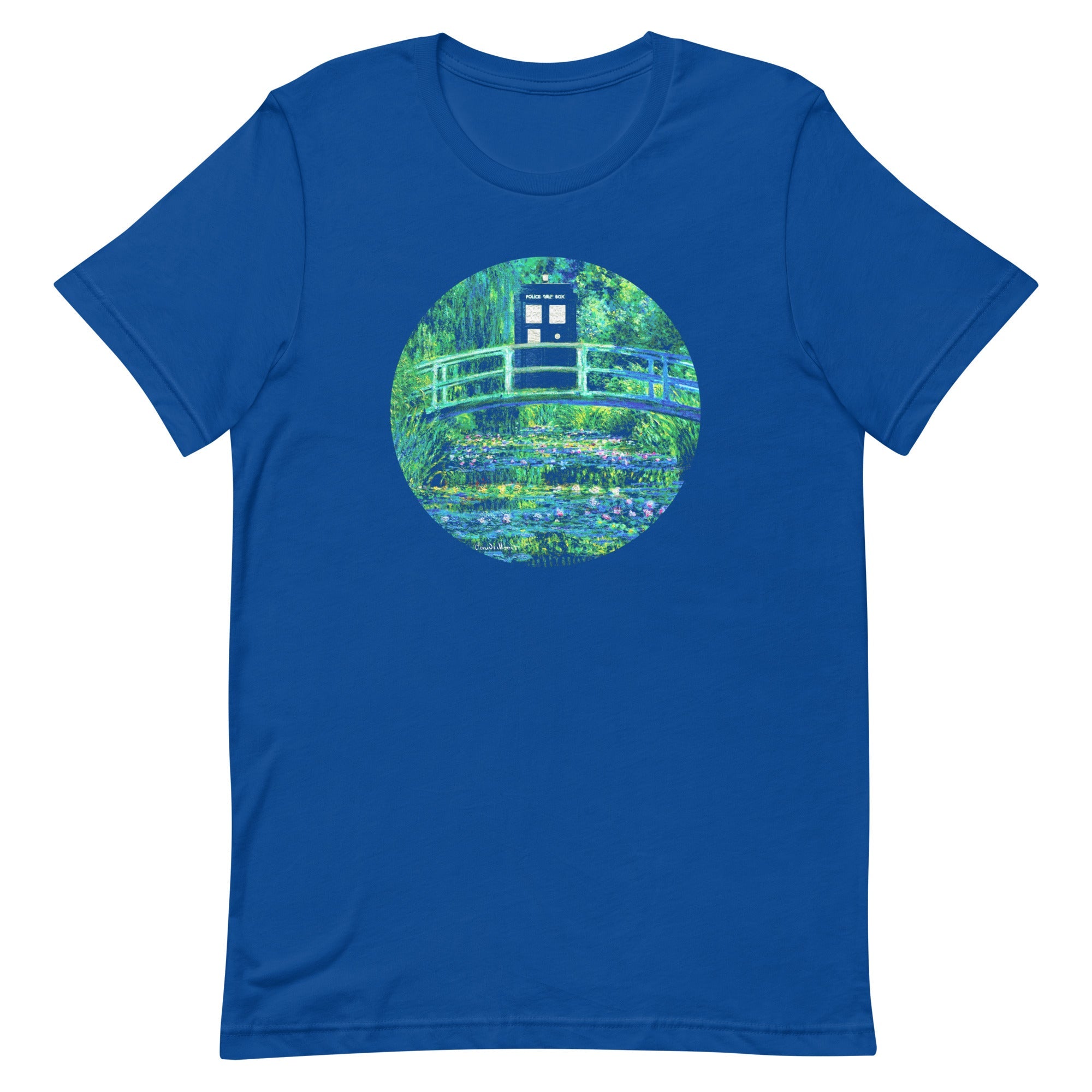 Water Lilies Police Box Men's Signature Tee