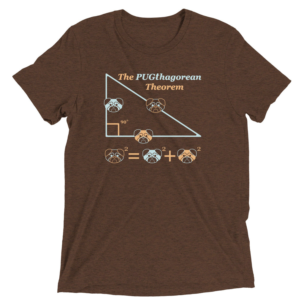 Pugthagorean Theorem Men's Tri-Blend Tee