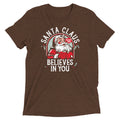 Santa Claus Believes In You Men's Tri-Blend Tee