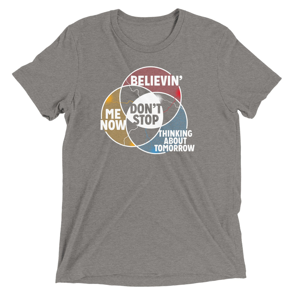 Don't Stop Venn Diagram Men's Tri-Blend Tee