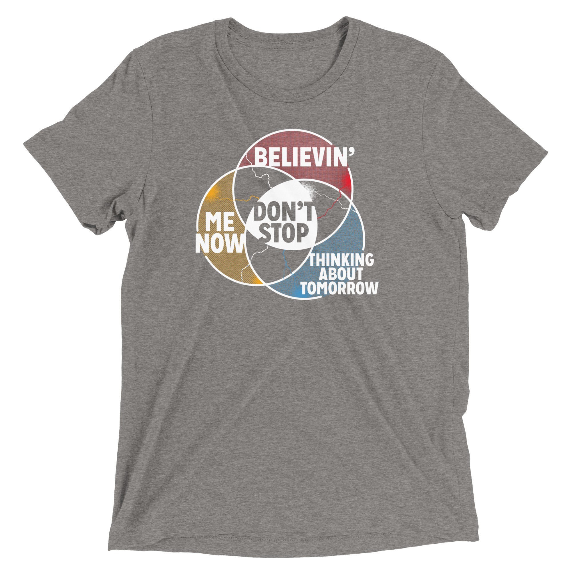 Don't Stop Venn Diagram Men's Tri-Blend Tee