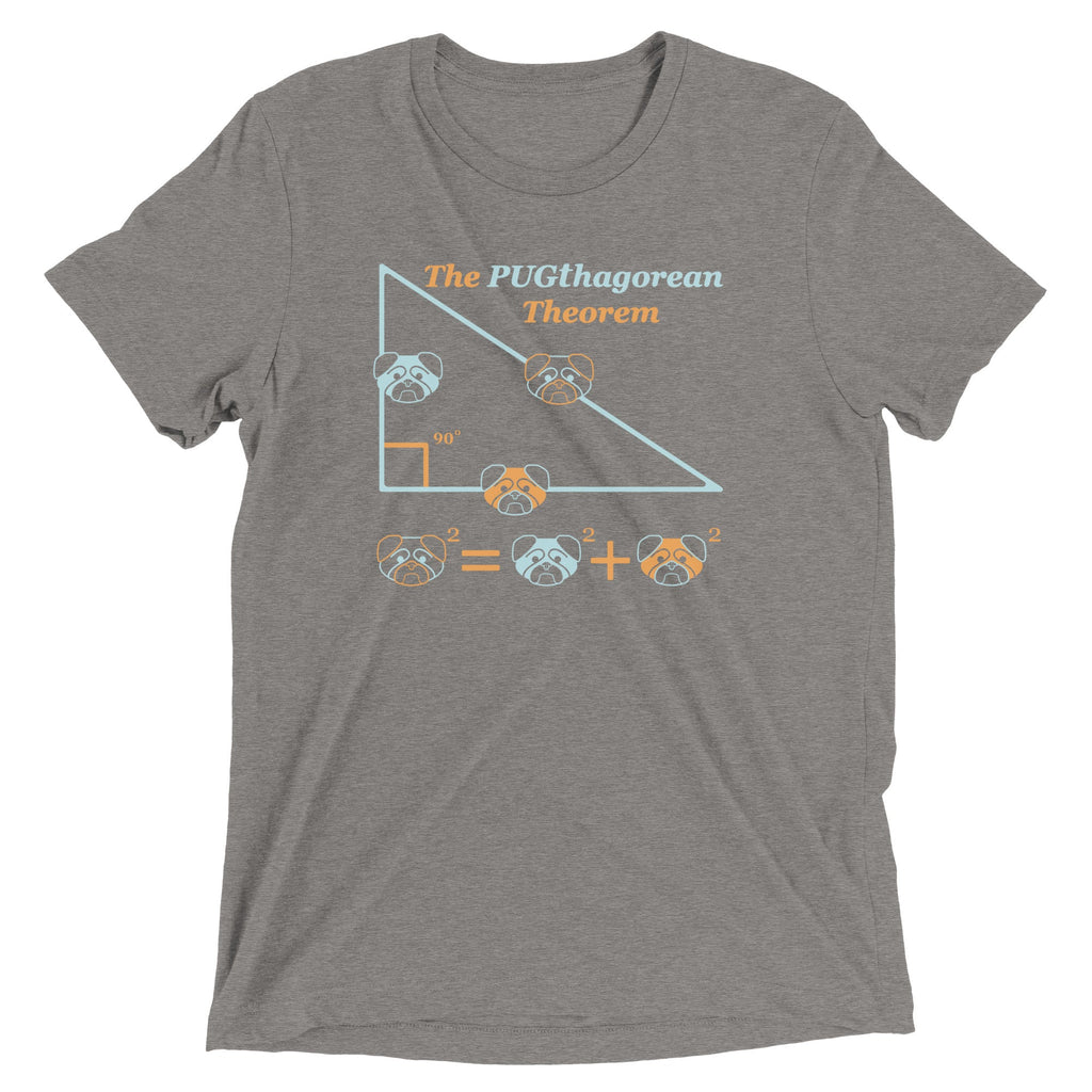 Pugthagorean Theorem Men's Tri-Blend Tee