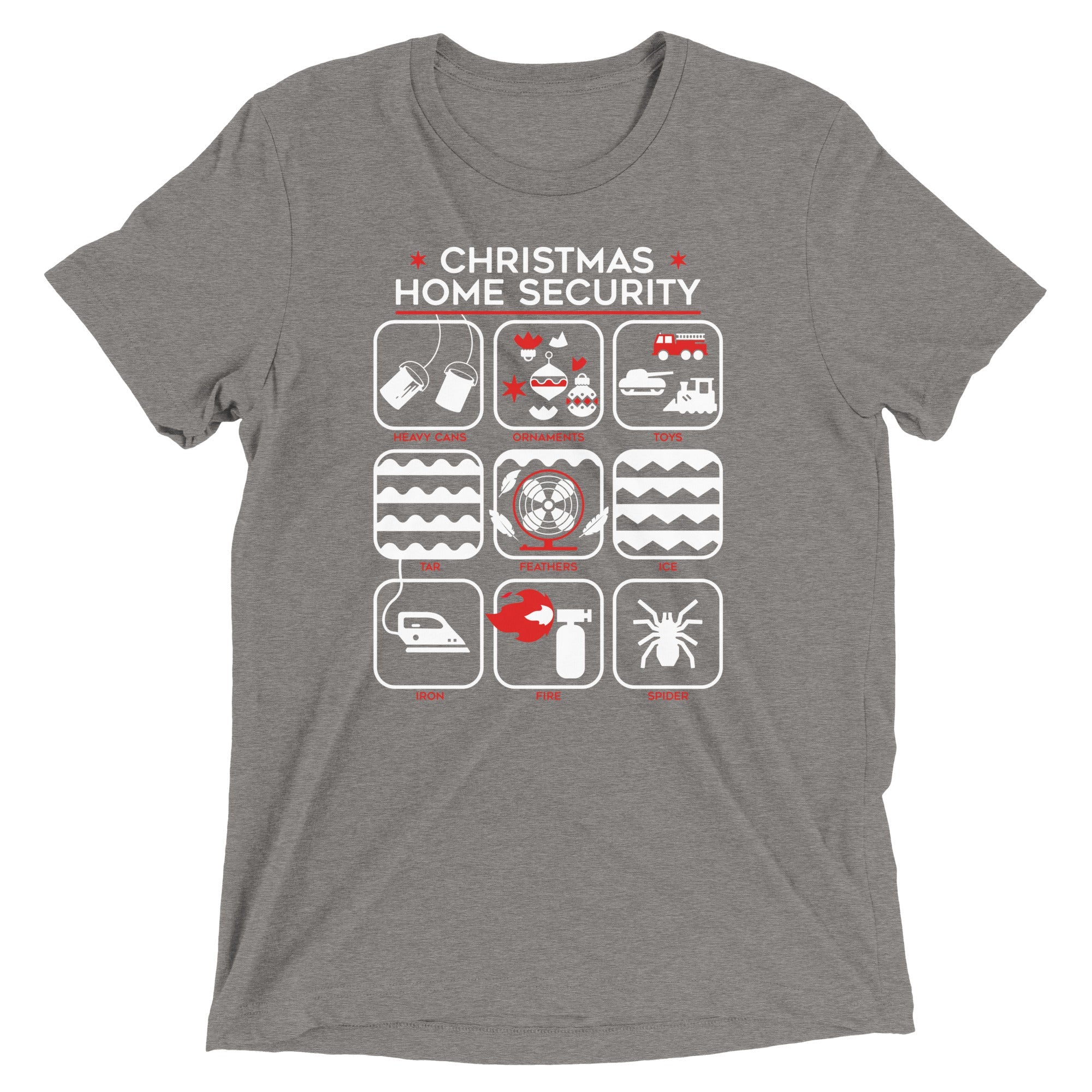 Christmas Home Security Men's Tri-Blend Tee