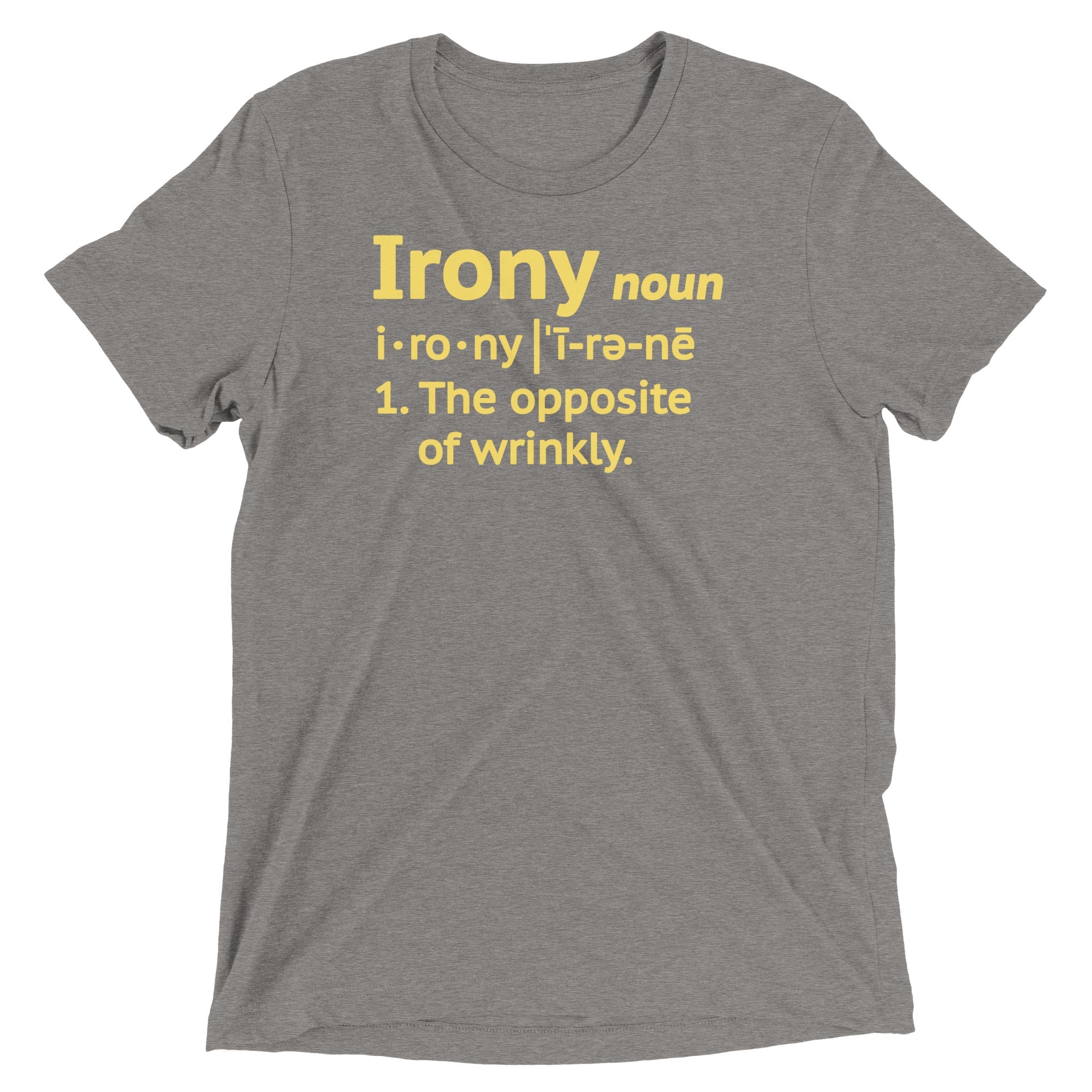 Irony Definition Men's Tri-Blend Tee