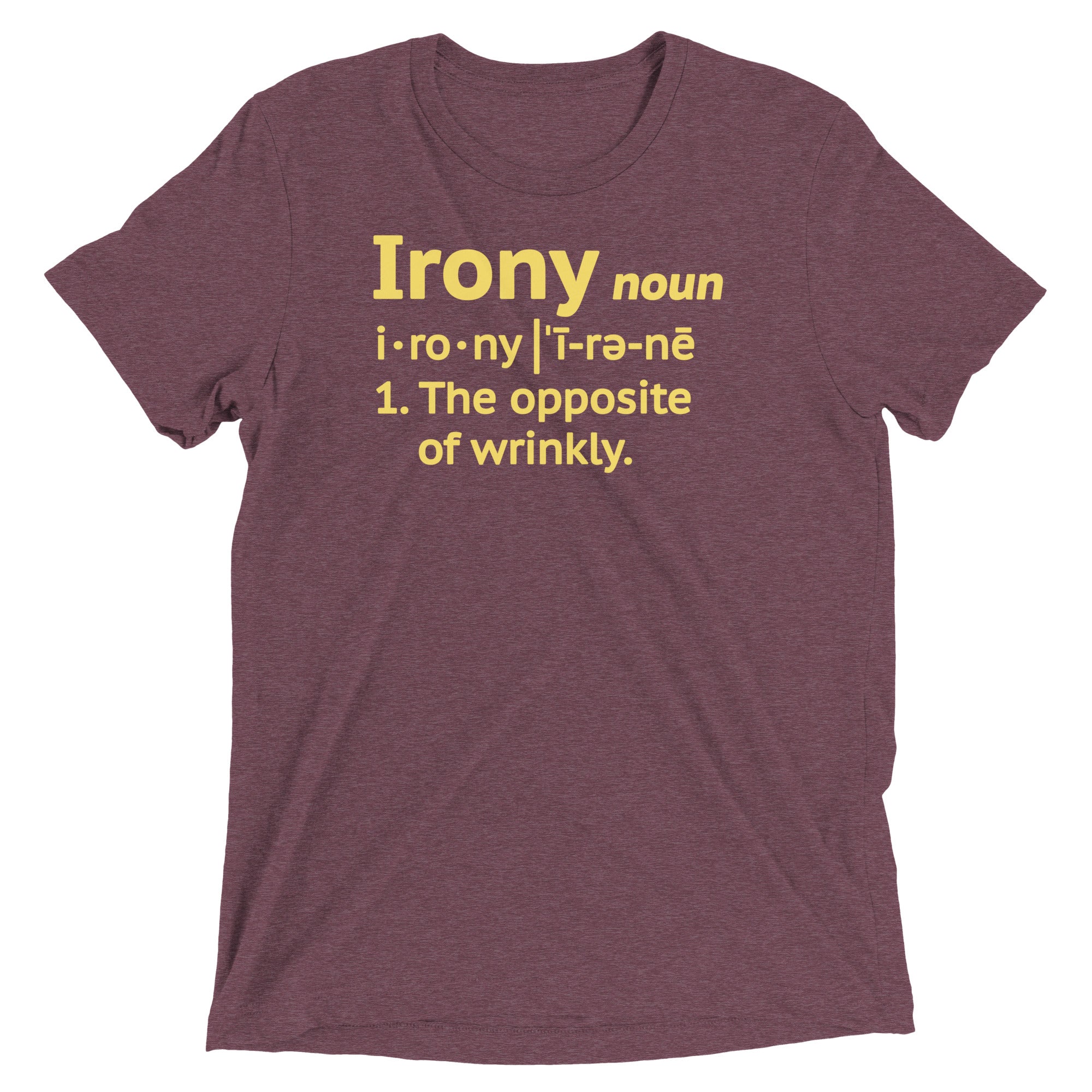 Irony Definition Men's Tri-Blend Tee