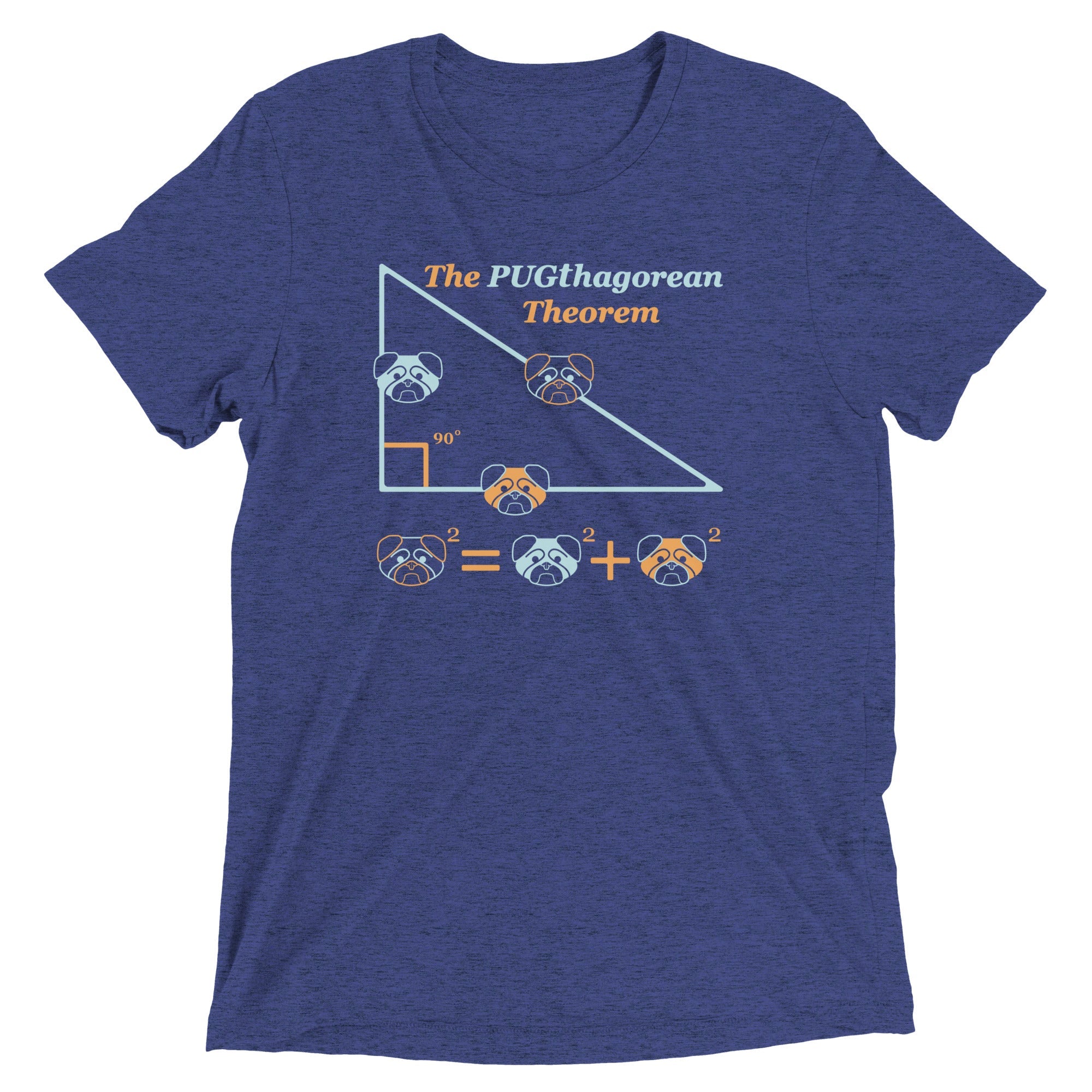 Pugthagorean Theorem Men's Tri-Blend Tee