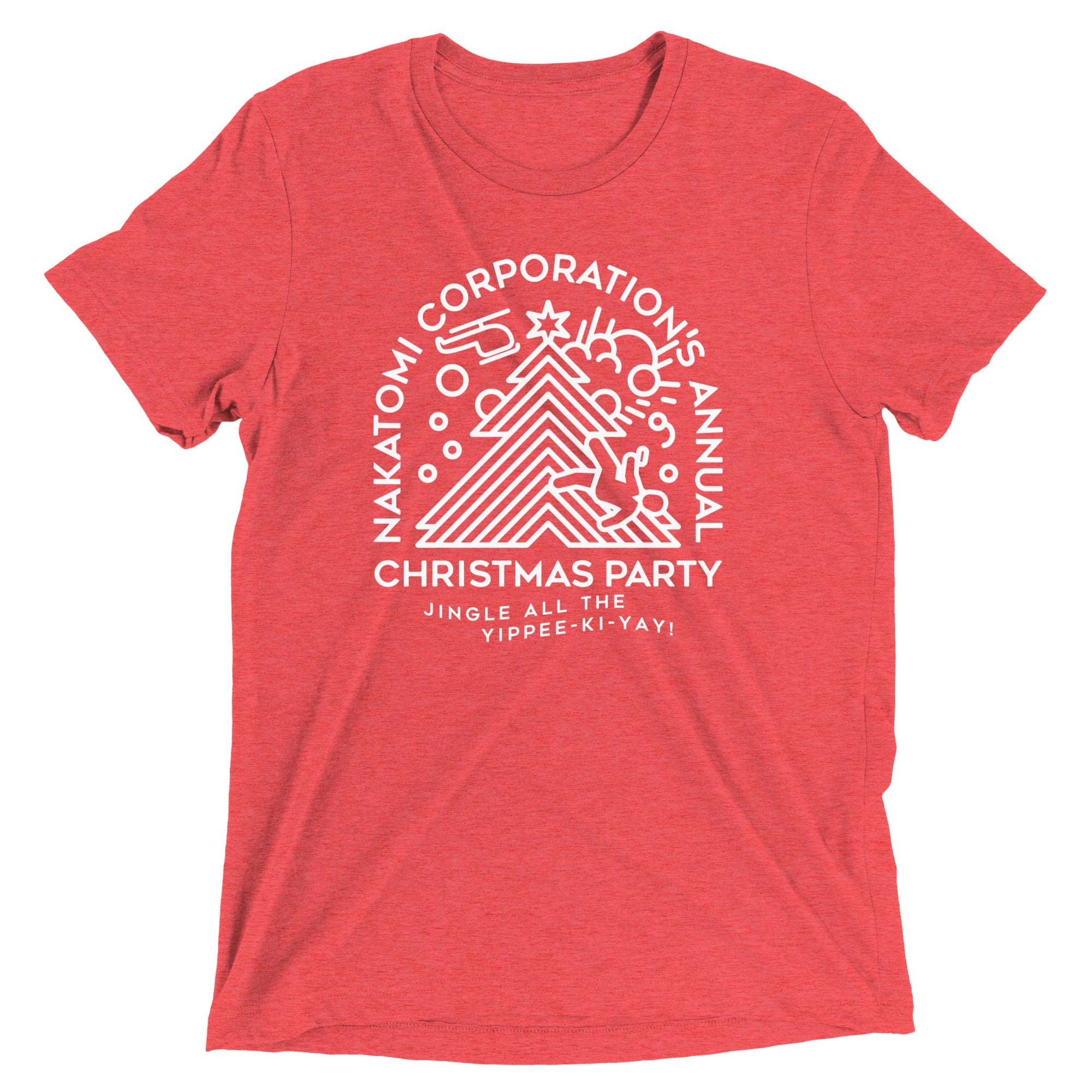 Nakatomi Christmas Party Men's Tri-Blend Tee